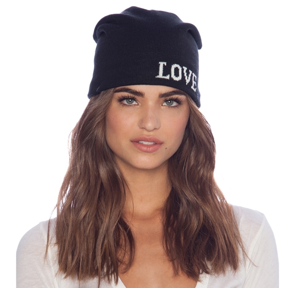Plush Love/Hate beanie hat OS